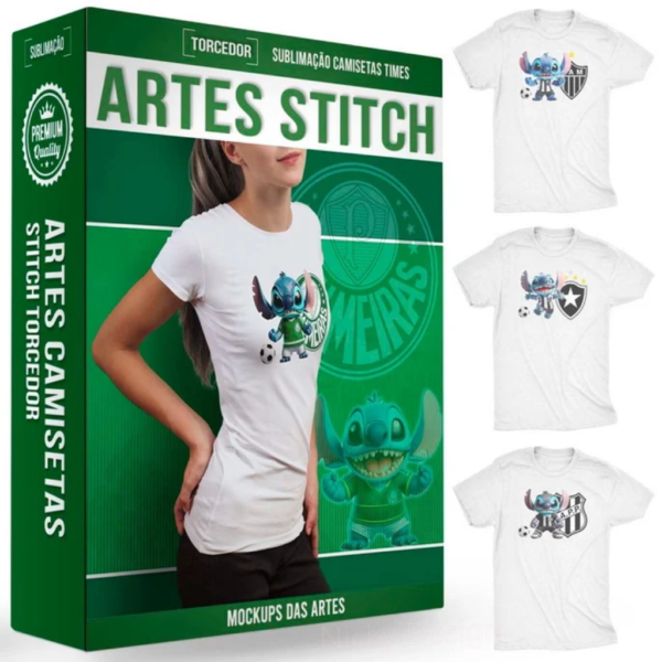Artes Camisetas Stitch Torcedor