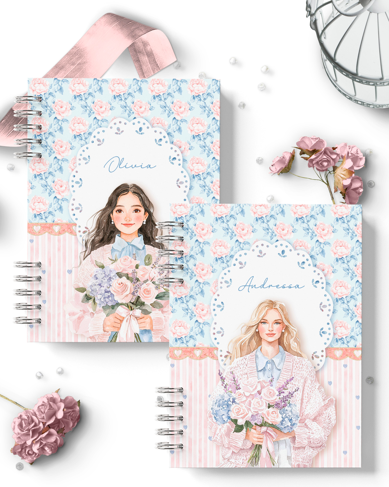 Kit 9 Capas e Miolos Pautado Coleção Ternura - Imagem 2