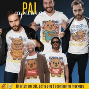 Pai Capivara – Artes para Camisa