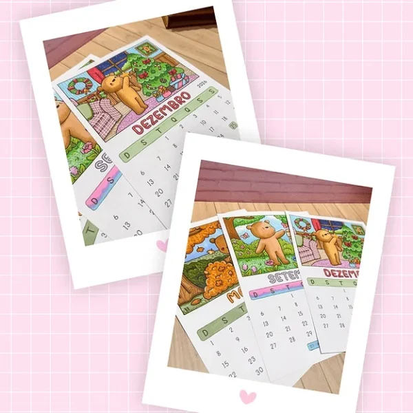Calendários para Colorir (Letterinhas) - Imagem 5