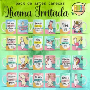 Lhama Irritada – Estampas Canecas