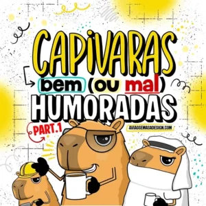 Coleção artes canecas – Capivaras Humoradas (Avião sem Asa)
