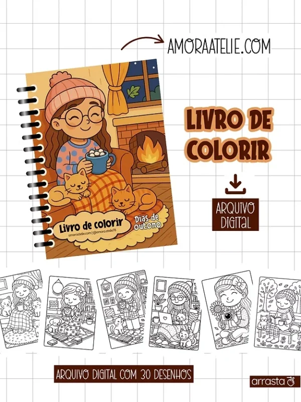 Dias de outono – Livro de Colorir
