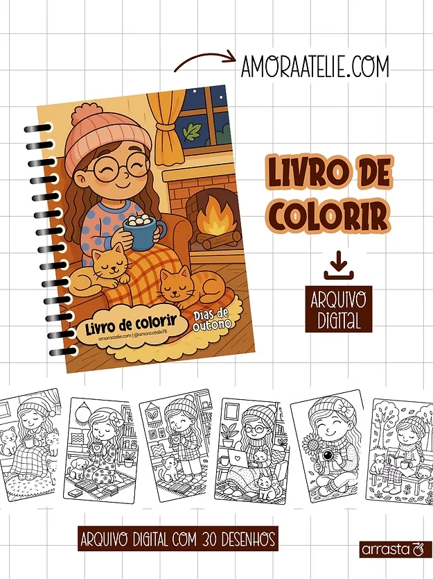 Dias de outono – Livro de Colorir