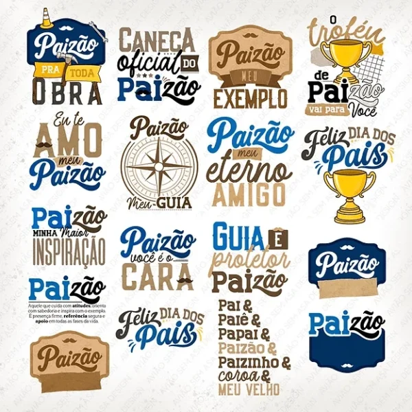Coleção estampas para canecas – Paizão 2025 (Avião sem Asa) - Imagem 4