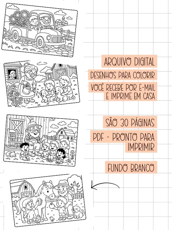 Profissões com amor – Livro de Colorir - Imagem 2