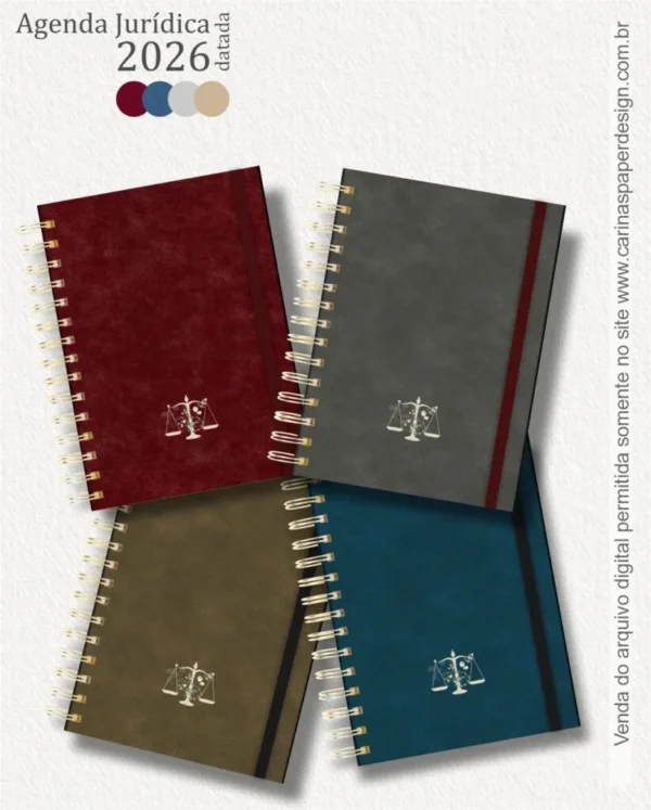 COMBO 22 capas A5 para Agenda Jurídica 2026 (Carinas Paper) - Imagem 11