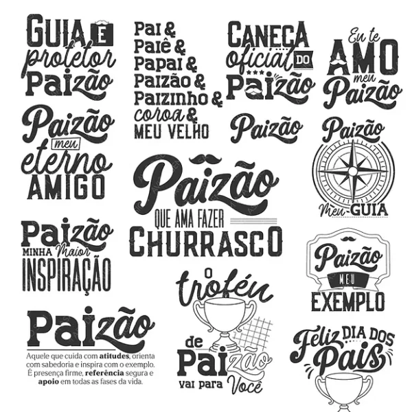 Coleção estampas para canecas – Paizão 2025 (Avião sem Asa) - Imagem 3