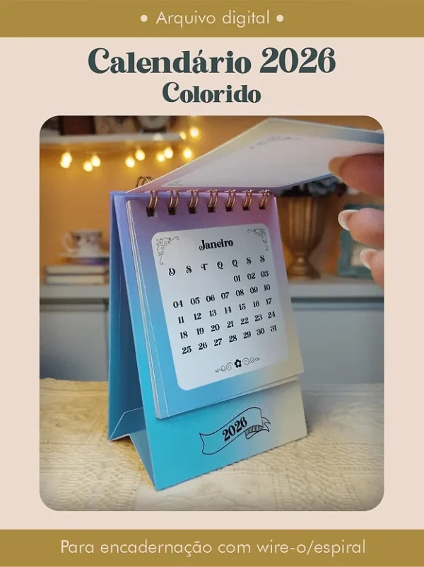 Calendário 2026 Colorido - Imagem 2