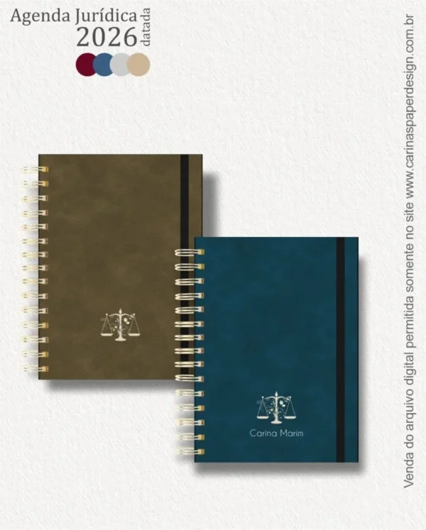 COMBO 22 capas A5 para Agenda Jurídica 2026 (Carinas Paper) - Imagem 5