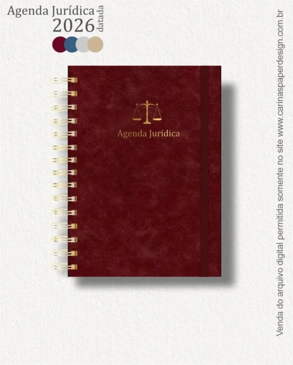 COMBO 22 capas A5 para Agenda Jurídica 2026 (Carinas Paper) - Imagem 13