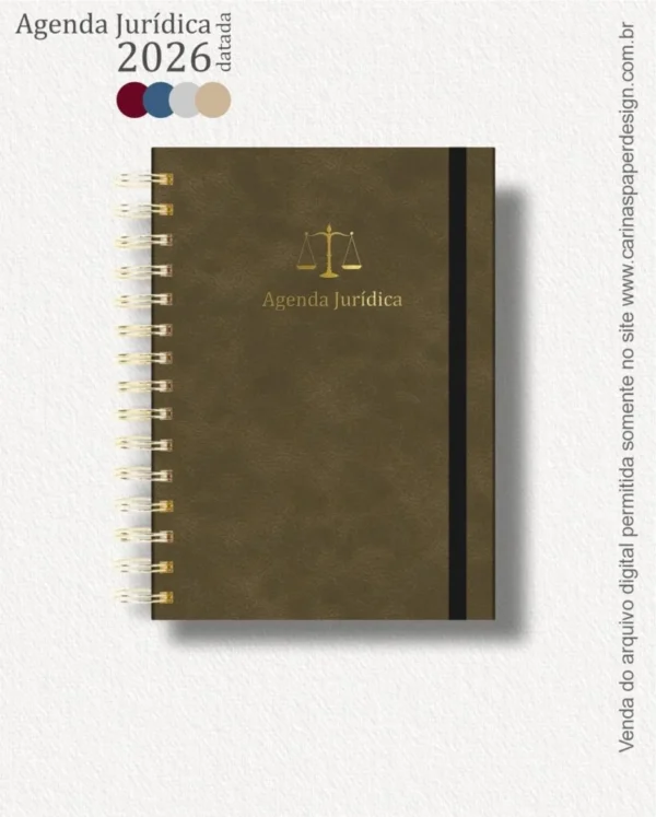 COMBO 22 capas A5 para Agenda Jurídica 2026 (Carinas Paper) - Imagem 8