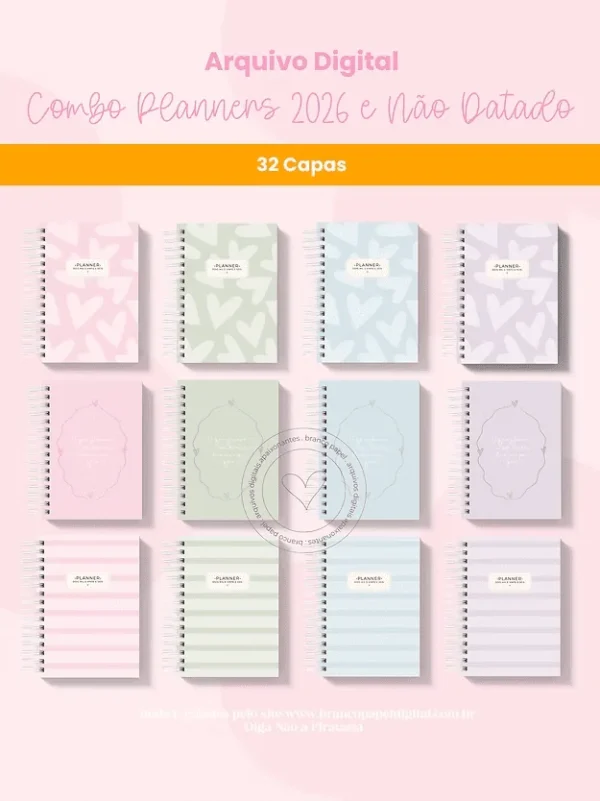 COMBO Planners 2026 (Branco Papel) - Imagem 8
