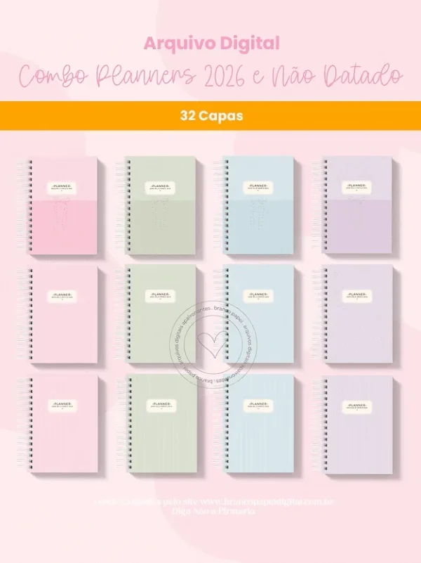 COMBO Planners 2026 (Branco Papel) - Imagem 3