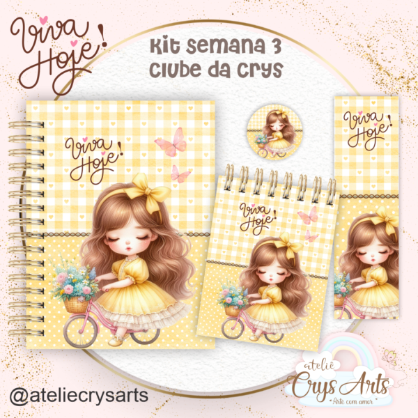 Kit Viva Hoje – Encadernação (Crys Arts) - Imagem 3