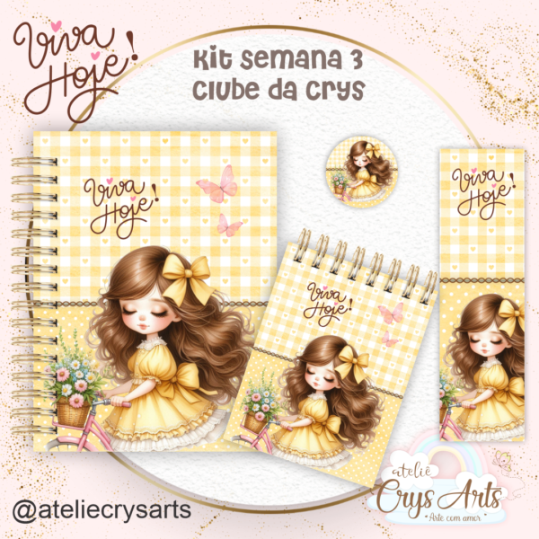 Kit Viva Hoje – Encadernação (Crys Arts) - Imagem 4