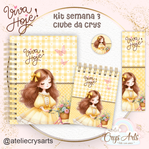Kit Viva Hoje – Encadernação (Crys Arts) - Imagem 5