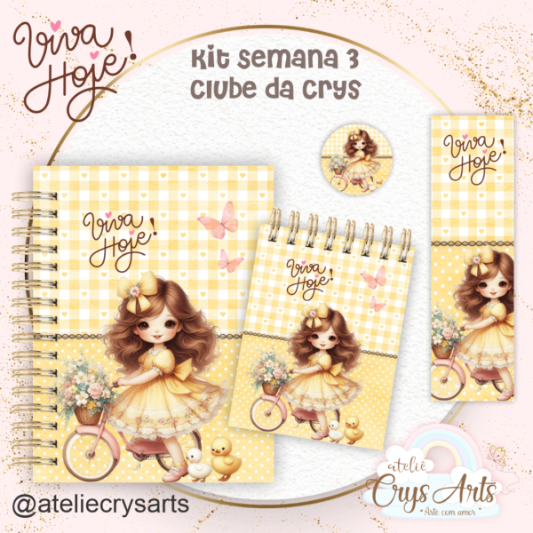 Kit Viva Hoje – Encadernação (Crys Arts) - Imagem 2