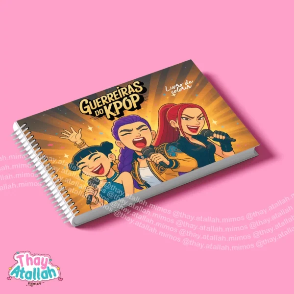 GUERREIRAS DO KPOP – livro de colorir - Imagem 4