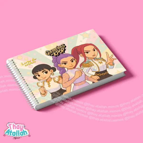 GUERREIRAS DO KPOP – livro de colorir - Imagem 5