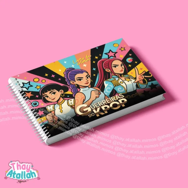 GUERREIRAS DO KPOP – livro de colorir - Imagem 2