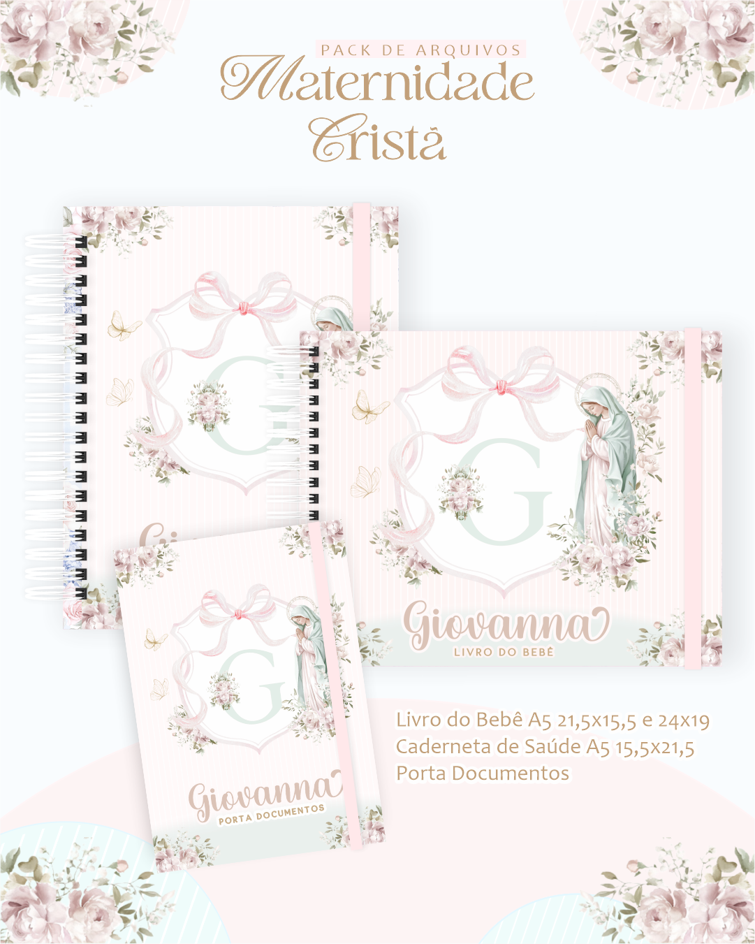 Monograma Nossa Senhora – Cristã Adulto (Pamella)