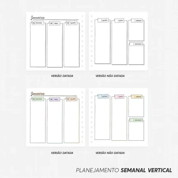 Arquivo Combo Planner para Colorir 2026 - Nilmara - Imagem 8