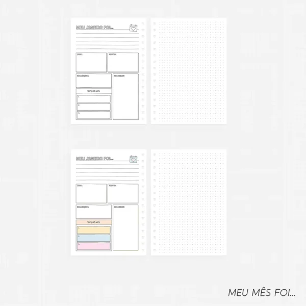 Arquivo Combo Planner para Colorir 2026 - Nilmara - Imagem 5