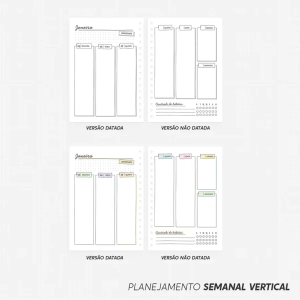 Arquivo Combo Planner para Colorir 2026 - Nilmara - Imagem 12