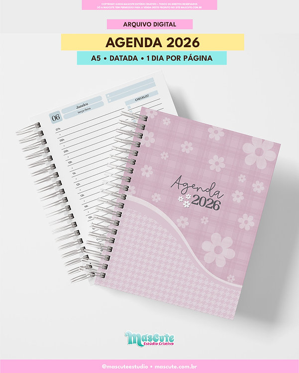 Agenda Datada 2026 – A5 1DPP