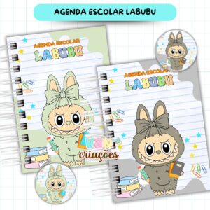 Agenda Escolar Menino 2026 – Labubu