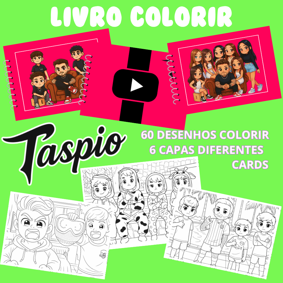 LIVRO COLORIR TROPA DO TASPIO – Arquivo em PDF para Impressão