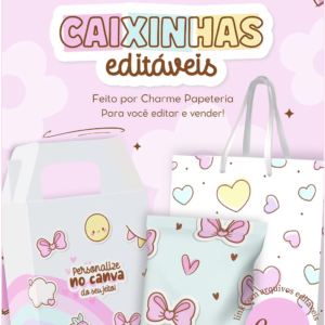 Moldes Caixinhas – Editáveis no CANVA