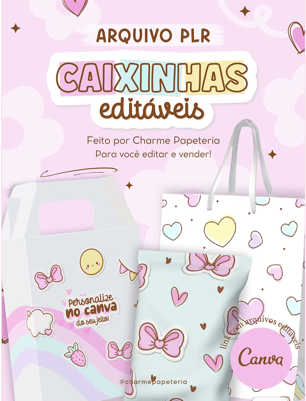 Moldes Caixinhas – Editáveis no CANVA