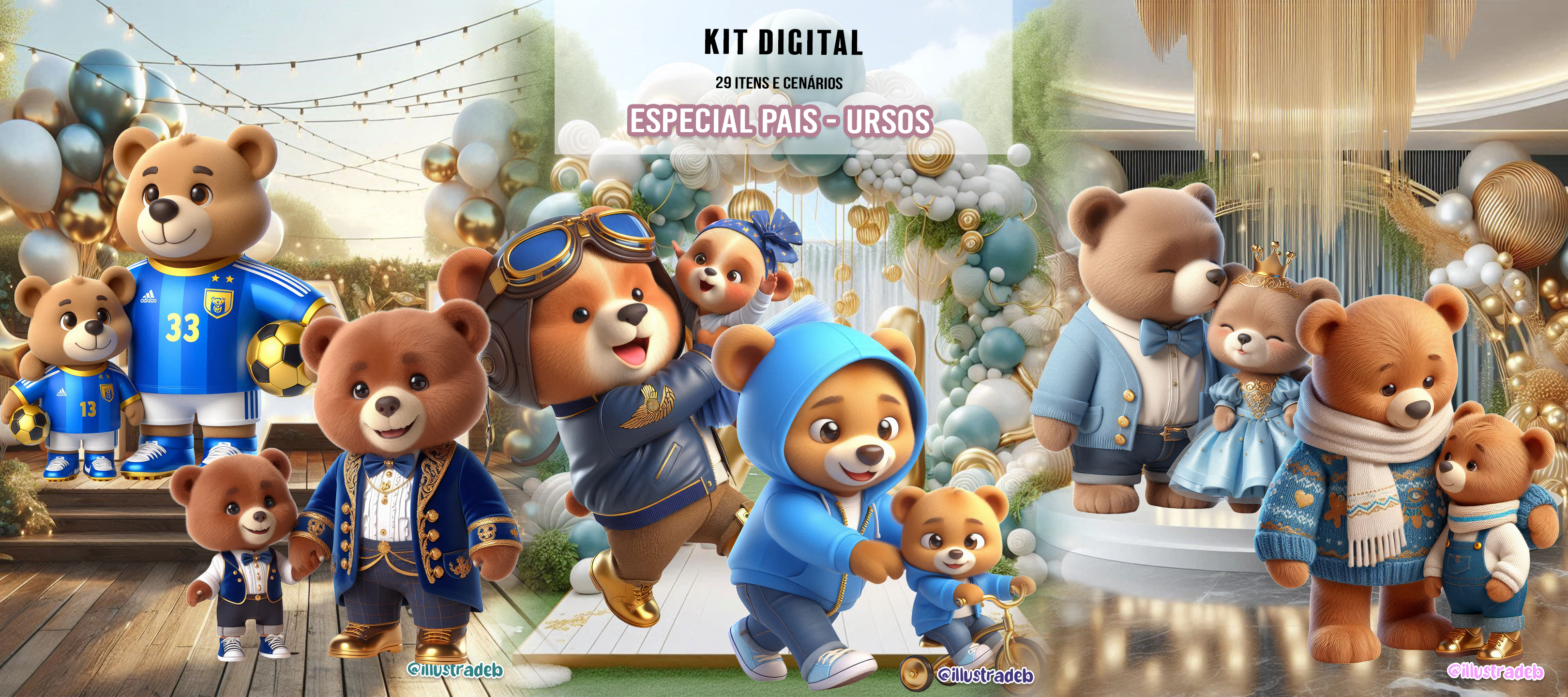 Kit Digital Especial Pais – Ursos
