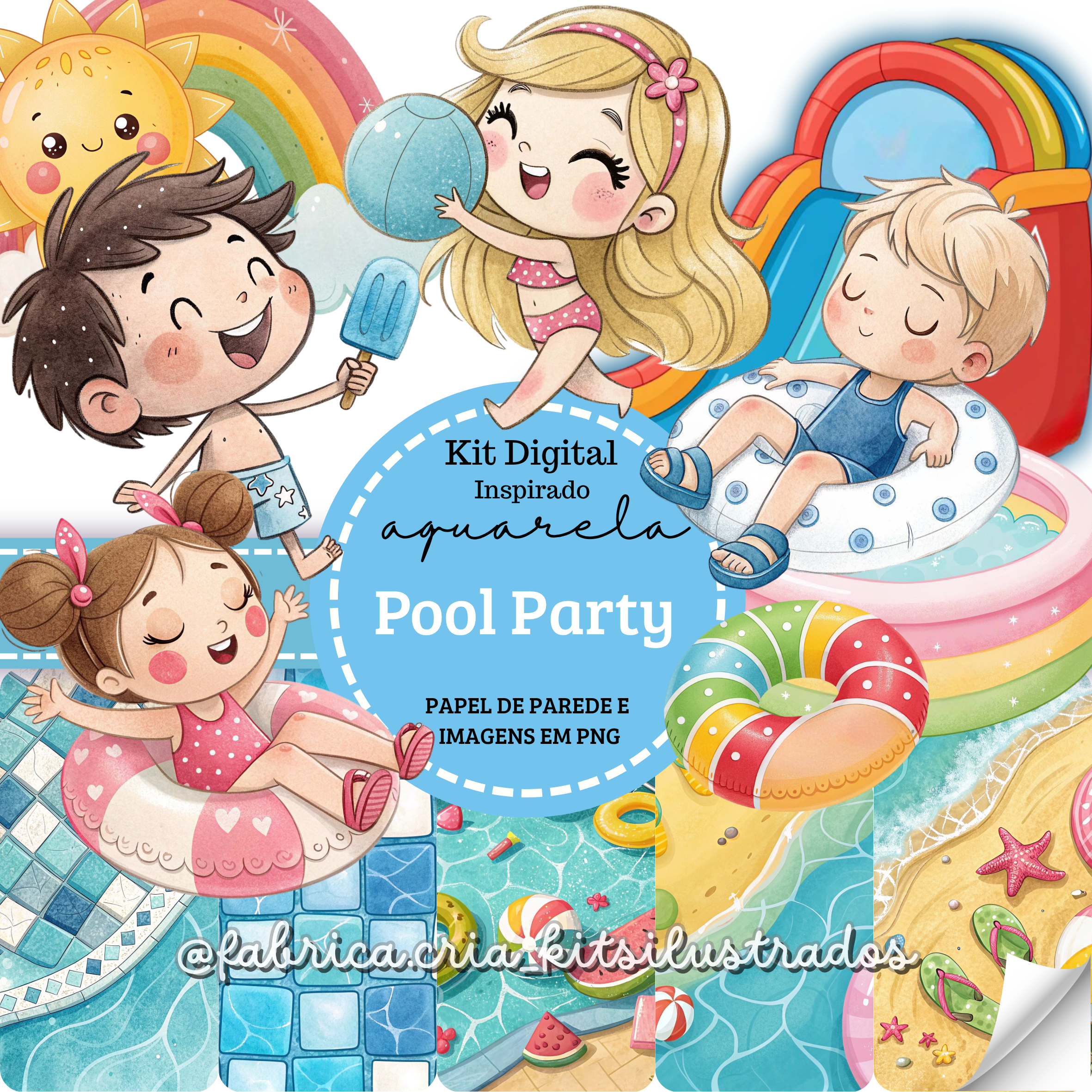 Inspirado Pool Party – Kit Digital