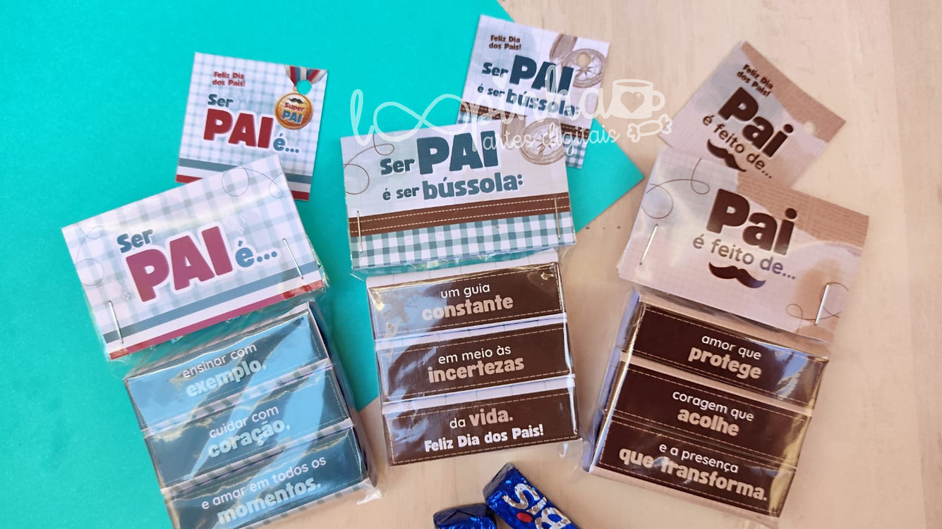 Kit Bis lapela e tag – Dia dos Pais 2025