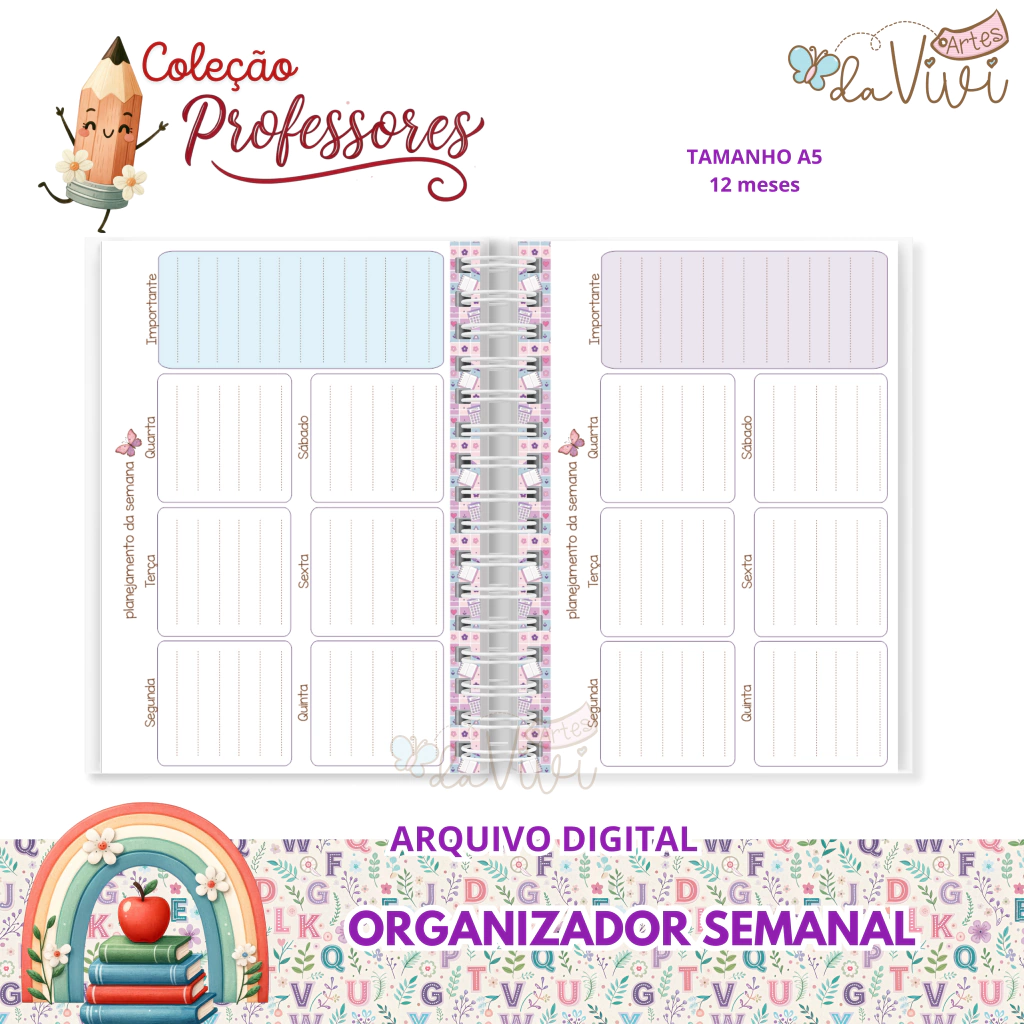 Organizador Semanal Professores
