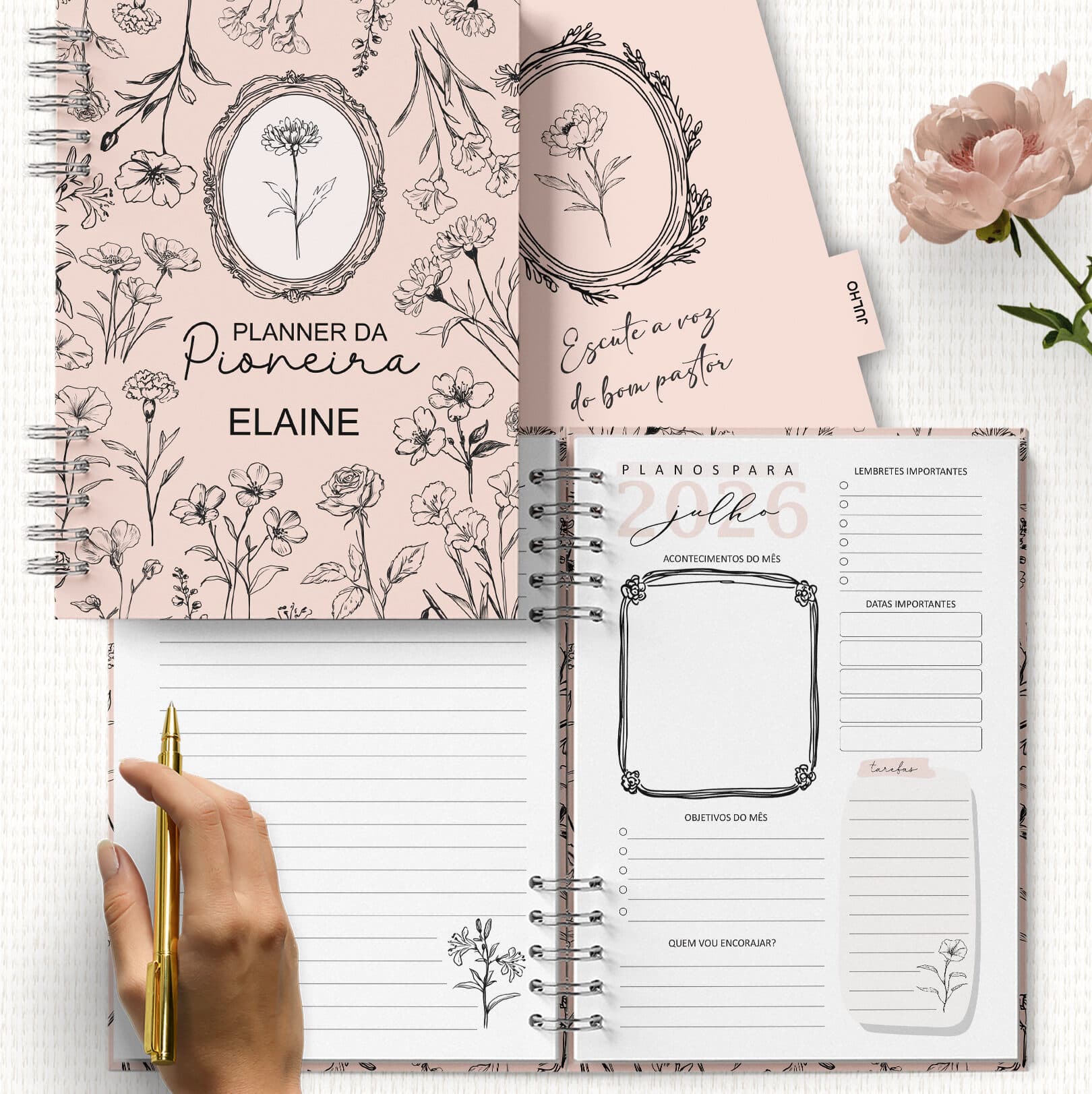 Planner da Pioneira SET2025 a AGO2026 e Planner 2026 Completo (Bicho Papel)