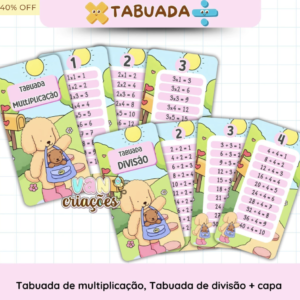 Tabuada Bobbie Goods - Menina e Menino