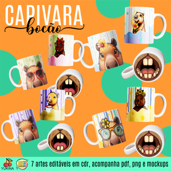 Capivara Bocão – Estampas Canecas
