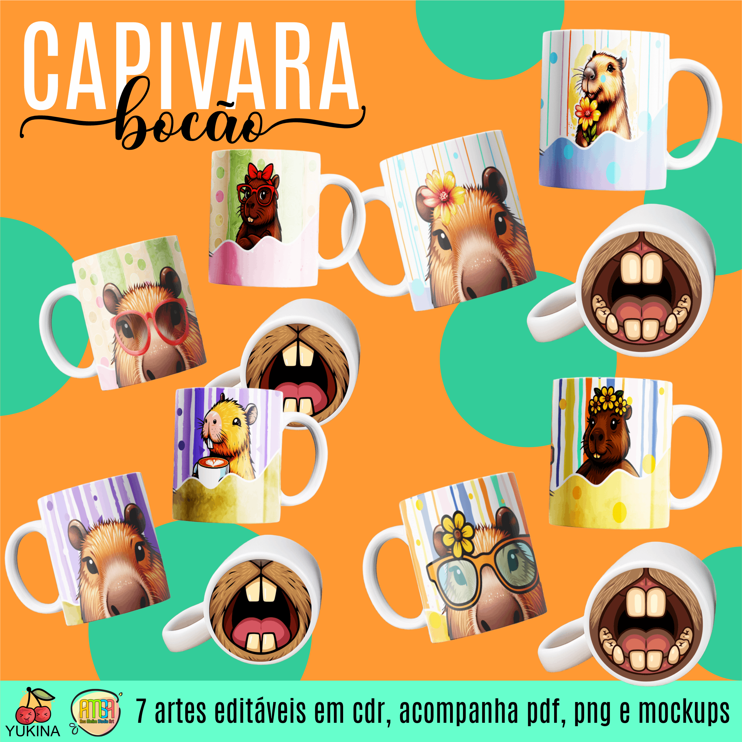 Capivara Bocão – Estampas Canecas