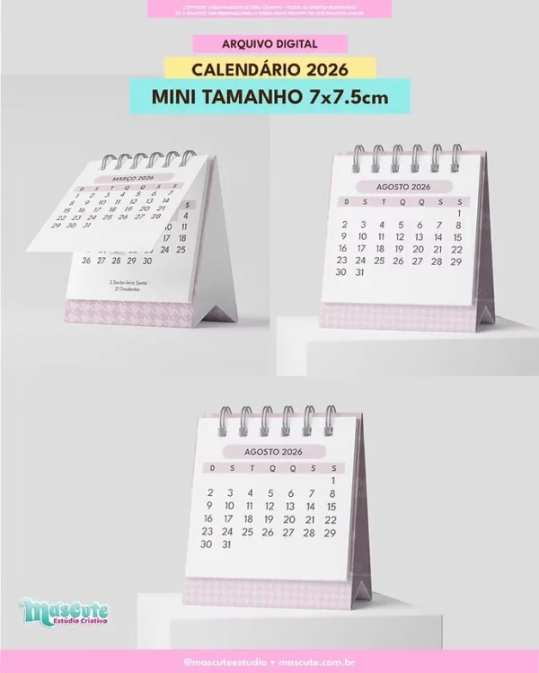 COMBO Calendários de Mesa 2026 - Imagem 10