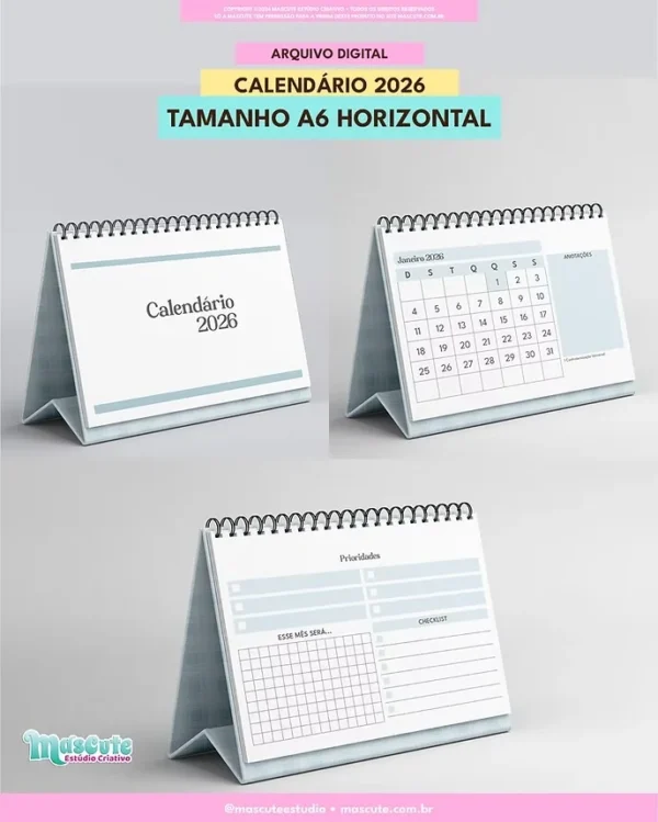COMBO Calendários de Mesa 2026 - Imagem 4