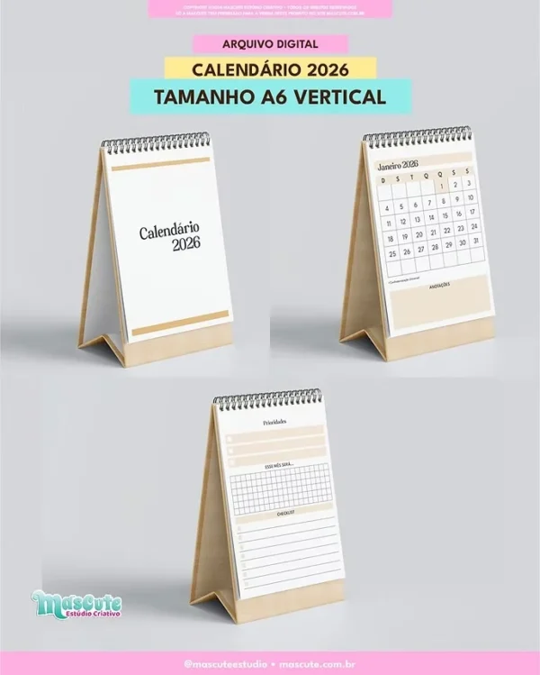 COMBO Calendários de Mesa 2026 - Imagem 11