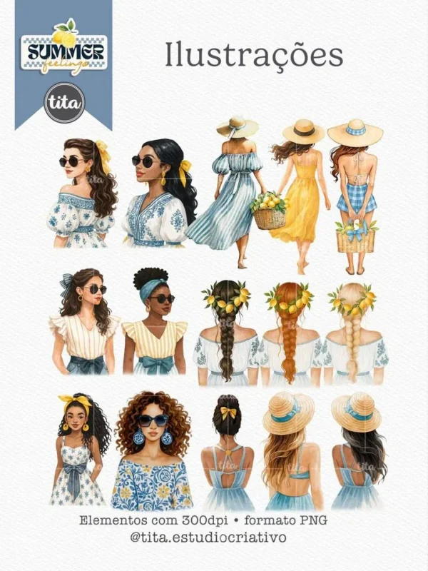 Summer Feelings – Combo Ilustrações (Tita) - Imagem 8