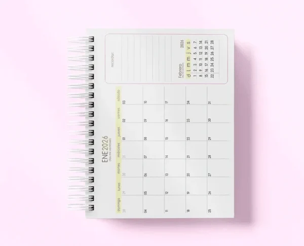 Agenda A5 2026 em Espanhol (Estúdio G19) - Imagem 8