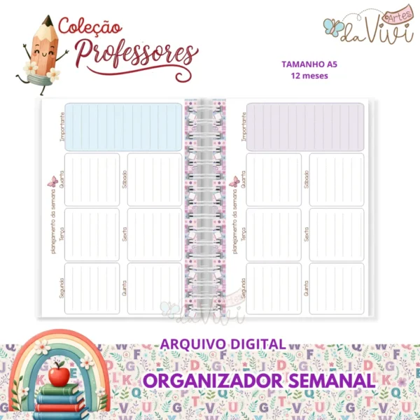 Organizador Semanal Professores - Imagem 3