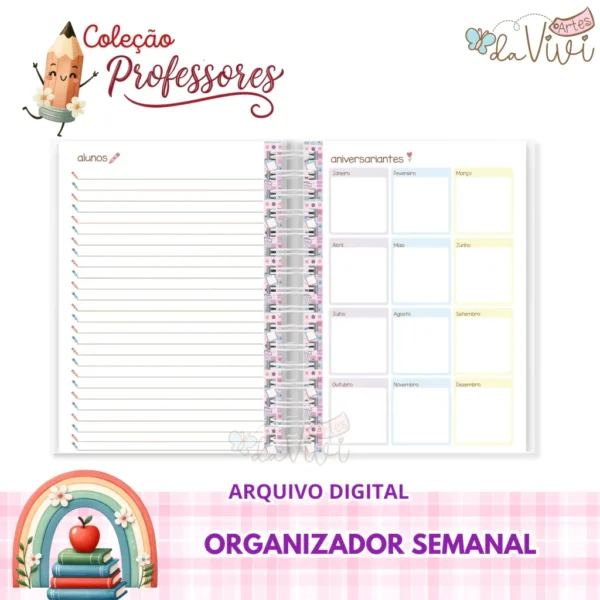 Organizador Semanal Professores - Imagem 2