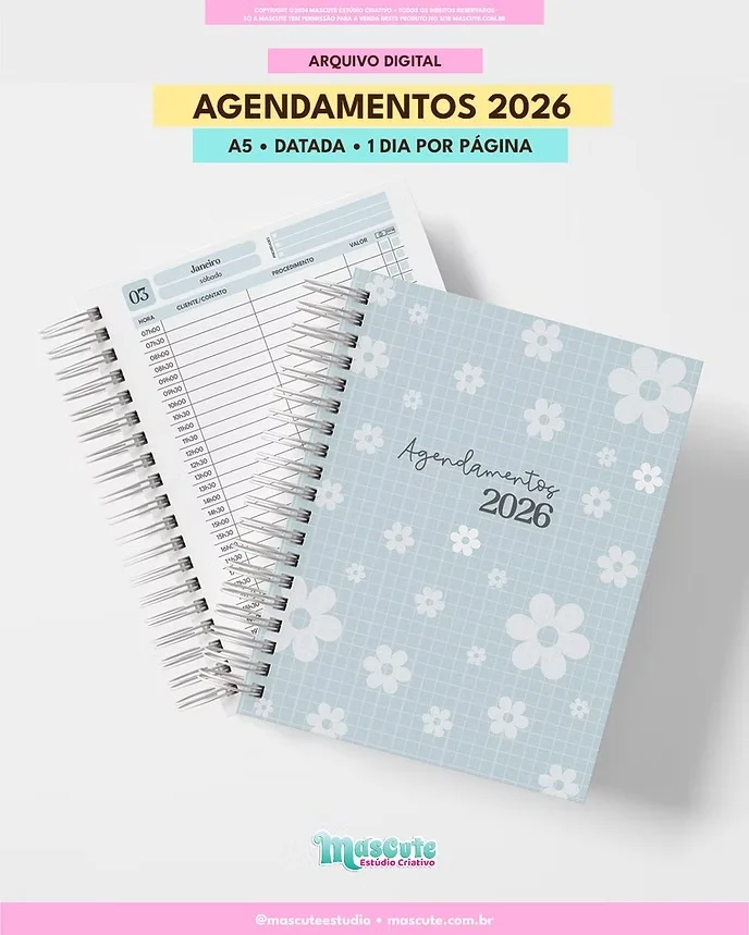 Agendamentos Datada 2026 – A5 1DPP